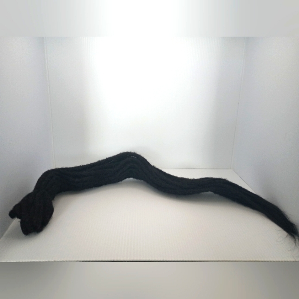 SYNETHETIC Dreadlocs Hair Extensions. Black. 0.06 cm 10 Strands 22 inch